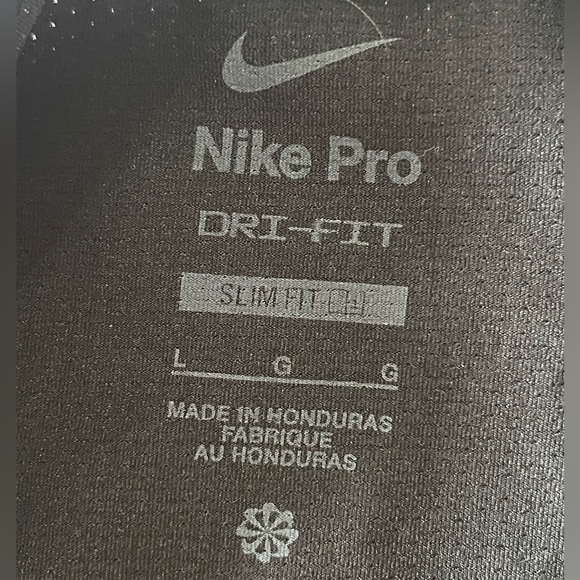 Nike Pro Dri-Fit Long Sleeve Mens Slim Fit Shirt Size Large - Picture 4 of 9